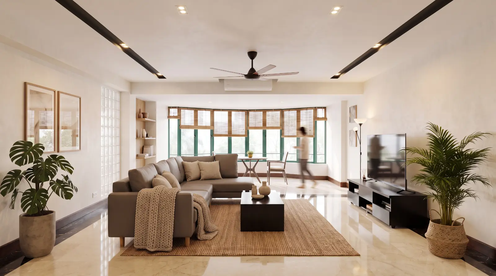 Living room of a typical residence